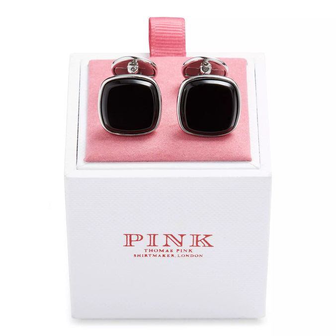 Black Semi Precious Onyx Cufflinks