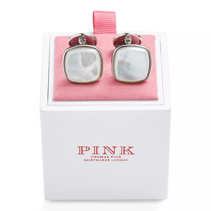White Semi Precious Mother of Pearl Cufflinks