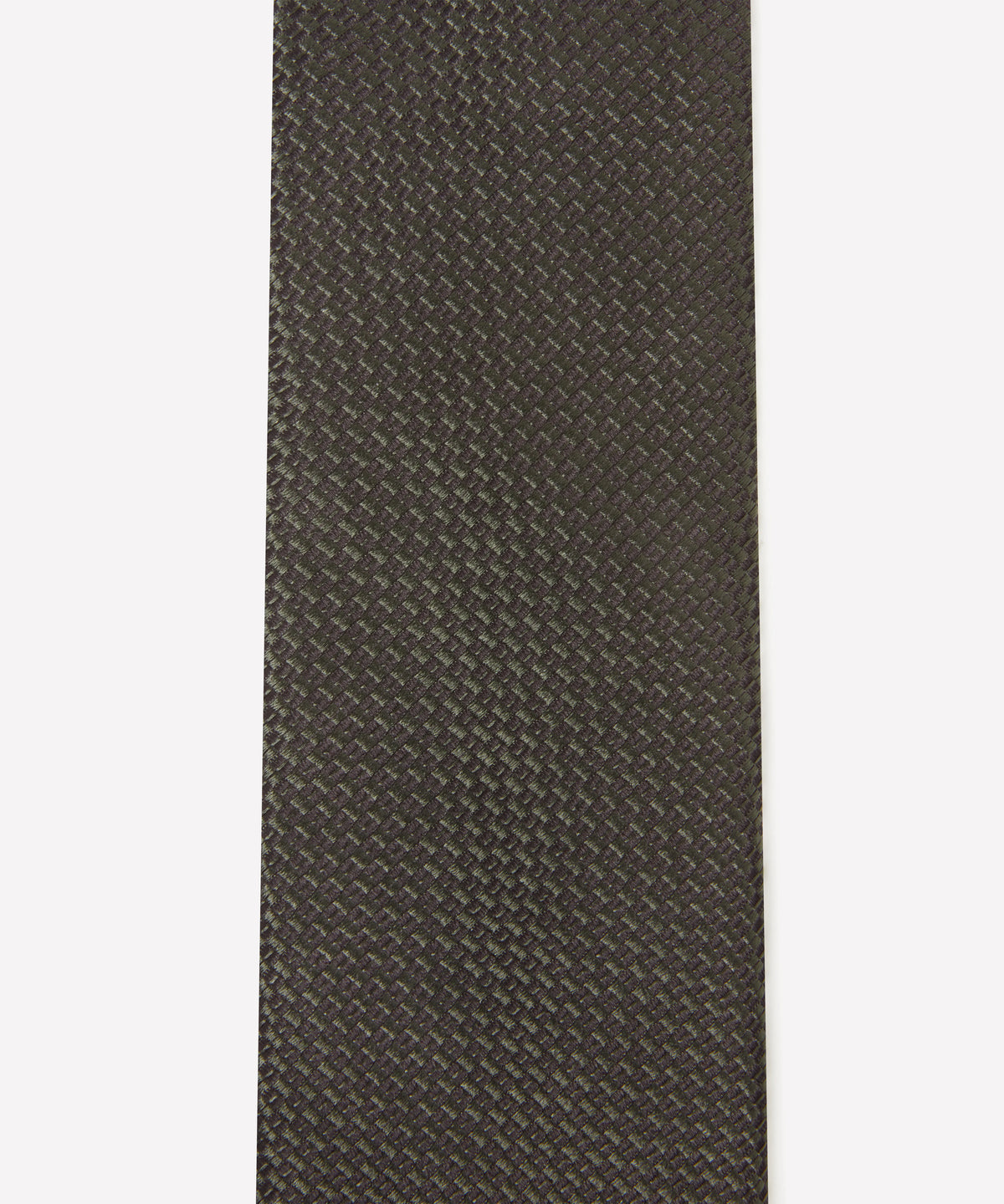 Deep Green Tonal Textured Woven Silk Tie