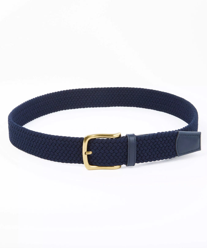 Navy Blue Stretch Woven Belt