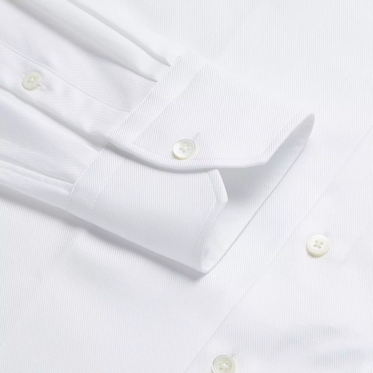 White Tailored Fit Royal Twill Formal Shirt