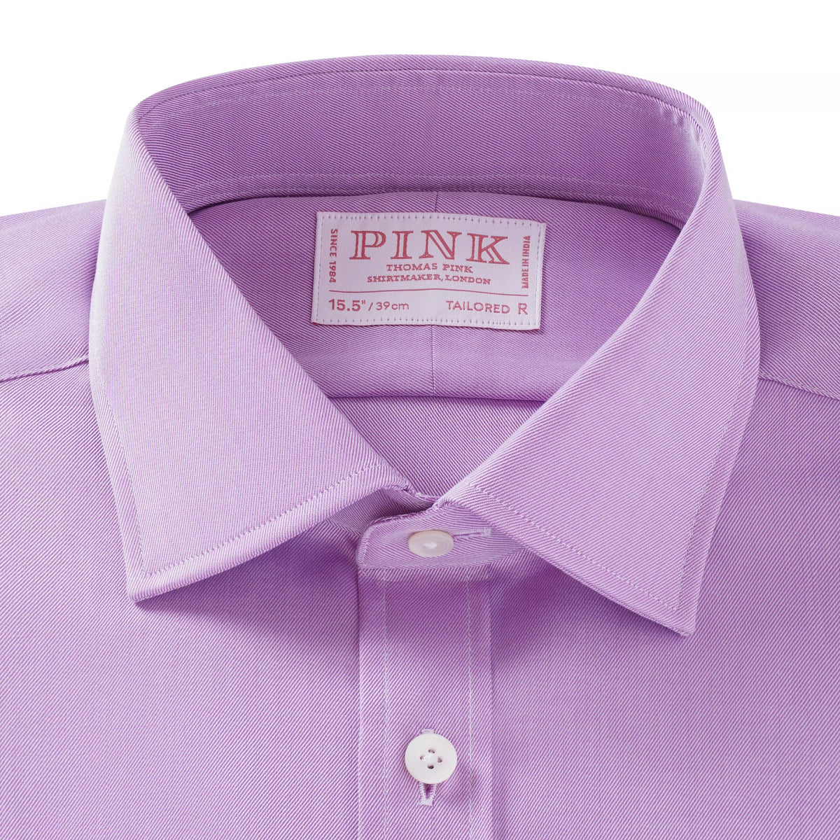 Lilac Tailored Fit Twill Formal Shirt